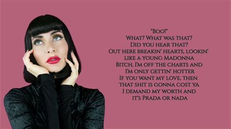 i'm prada you're nada testo|Prada Or Nada Testo Qveen Herby .